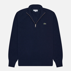 Мужской свитер Lacoste Zipped High Neck Carded Wool, цвет синий, размер S