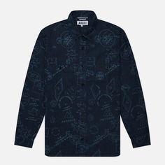 Мужская рубашка Aigle Denim All Over Print, цвет синий, размер S