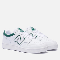 Мужские кроссовки New Balance BB480LGT, цвет белый, размер 40.5 EU