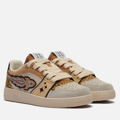 Женские кроссовки Enterprise Japan EJ Egg Rocket Low Suede/Printed Leather, цвет коричневый, размер 36 EU