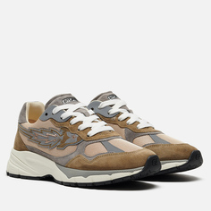 Мужские кроссовки Enterprise Japan EJ Running Low Suede/Mesh/Reflective, цвет оливковый, размер 40 EU