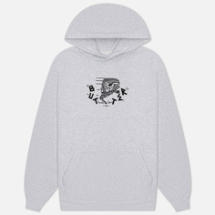 Мужская толстовка Butter Goods Tornado Pullover Hoodie, цвет серый, размер S