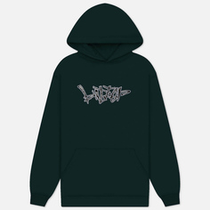 Мужская толстовка Butter Goods Scratch Applique Pullover Hoodie, цвет зелёный, размер S