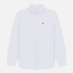 Мужская рубашка Lacoste Regular Fit Oxford, цвет белый, размер 39