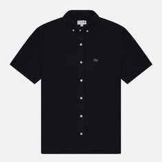 Мужская рубашка Lacoste Regular Fit Button-Up Collar Linen, цвет синий, размер 39