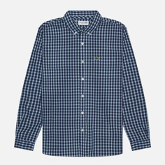 Мужская рубашка Lacoste Check Poplin Regular Fit, цвет синий, размер 39