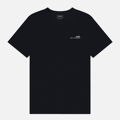 Мужская футболка A.P.C. Standard Item GOTS, цвет чёрный, размер S
