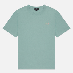 Мужская футболка A.P.C. Boxy Petit V.P.C., цвет голубой, размер XS