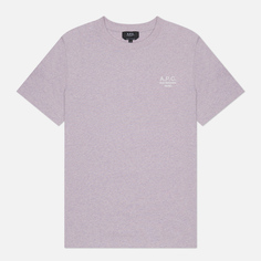 Мужская футболка A.P.C. Standard Rue Madame GOTS, цвет фиолетовый, размер S