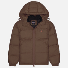 Женский пуховик Dickies Alatna Oversized Puffer, цвет коричневый, размер XS