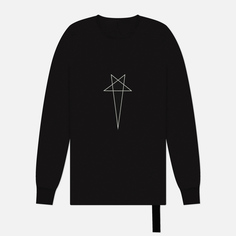 Мужской лонгслив Rick Owens DRKSHDW Porterville Level Pentagram Print, цвет чёрный, размер S