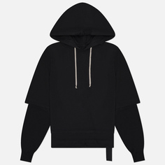 Мужская толстовка Rick Owens DRKSHDW Porterville Hustler Hoodie, цвет чёрный, размер S