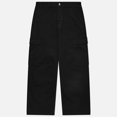 Мужские брюки Rick Owens DRKSHDW Porterville Cargo Cotton Twill, цвет чёрный, размер S