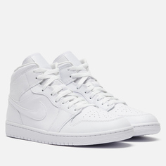 Кроссовки Jordan Wmns Air Jordan 1 Mid, цвет белый, размер 36 EU