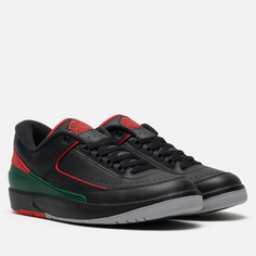 Мужские кроссовки Jordan Air Jordan 2 Retro Low, цвет чёрный, размер 40 EU