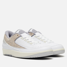 Мужские кроссовки Jordan Air Jordan 2 Retro Low, цвет белый, размер 40.5 EU