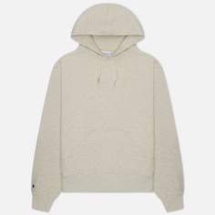 Мужская толстовка EASTLOGUE Permanent Classic Fit Hoodie, цвет бежевый, размер S
