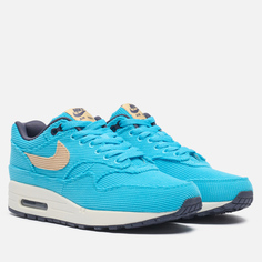 Кроссовки Nike Air Max 1 Premium Corduroy, цвет голубой, размер 36 EU