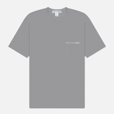 Мужская футболка Comme des Garcons SHIRT Front Chest Logo, цвет серый, размер S