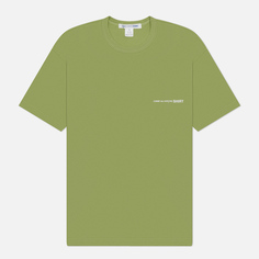 Мужская футболка Comme des Garcons SHIRT Front Chest Logo, цвет зелёный, размер S
