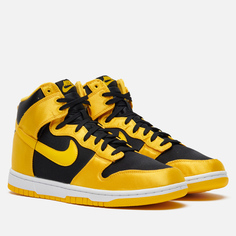Кроссовки Nike Wmns Dunk High, цвет жёлтый, размер 36 EU