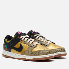 Кроссовки Nike Wmns Dunk Low Premium Dia De Muertos, цвет золотой, размер 36 EU