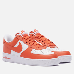 Мужские кроссовки Nike Air Force 1 07, цвет оранжевый, размер 40 EU