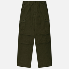 Мужские брюки FrizmWORKS Linen Cargo Parachute, цвет оливковый, размер M