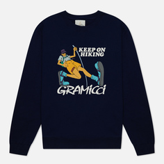 Мужская толстовка Gramicci Keep On Hiking, цвет синий, размер S