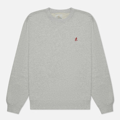 Мужская толстовка Gramicci One Point Crew Neck, цвет серый, размер XL