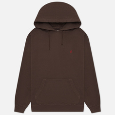 Мужская толстовка Gramicci One Point Hoodie, цвет коричневый, размер XXL