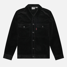 Мужская демисезонная куртка Gramicci Corduroy Trucker, цвет чёрный, размер S