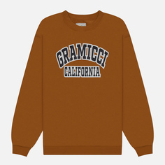 Мужская толстовка Gramicci Logo Gramicci California, цвет жёлтый, размер S