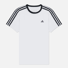 Женская футболка adidas Performance Essentials 3-Stripes, цвет белый, размер XS
