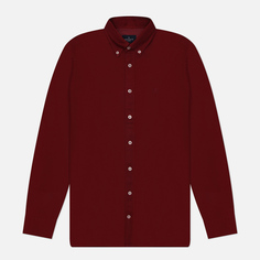 Мужская рубашка Hackett Essential Garment Dyed Oxford, цвет бордовый, размер S