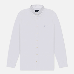 Мужская рубашка Hackett Essential Garment Dyed Oxford, цвет белый, размер S