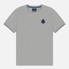 Мужская футболка Hackett Heritage Logo Hackett, цвет серый, размер S
