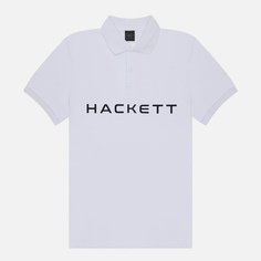 Мужское поло Hackett H-Sport Essential, цвет белый, размер S