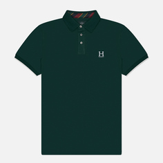 Мужское поло Hackett Heritage Logo Hackett, цвет зелёный, размер S