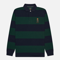 Мужской лонгслив Hackett Heritage Rugby, цвет синий, размер S