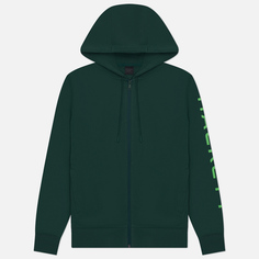 Мужская толстовка Hackett Essential Hoodie Full Zip, цвет зелёный, размер S