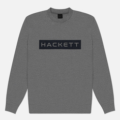 Мужская толстовка Hackett H-Sport Essential Crew Neck, цвет серый, размер S