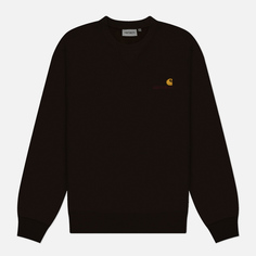 Мужская толстовка Carhartt WIP American Script, цвет коричневый, размер M