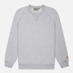 Мужская толстовка Carhartt WIP Chase 13 Oz, цвет серый, размер S