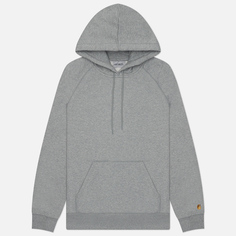 Мужская толстовка Carhartt WIP Chase 13 Oz Hooded, цвет серый, размер L
