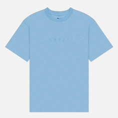 Мужская футболка Edwin Katakana Embroidery, цвет голубой, размер S