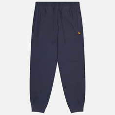 Мужские брюки Carhartt WIP American Script Jogging, цвет синий, размер S