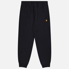 Мужские брюки Carhartt WIP American Script Jogging, цвет чёрный, размер S