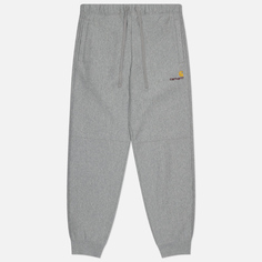 Мужские брюки Carhartt WIP American Script Jogging, цвет серый, размер S