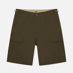 Мужские шорты Carhartt WIP Aviation 6.5 Oz, цвет оливковый, размер 30